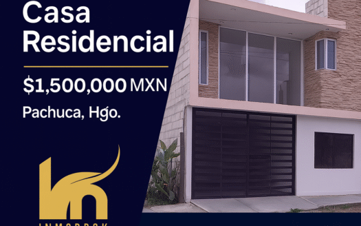 Nueva casa en venta en Pitayas Huxmi Pachuca, Hgo. – $1,500,000 MXN